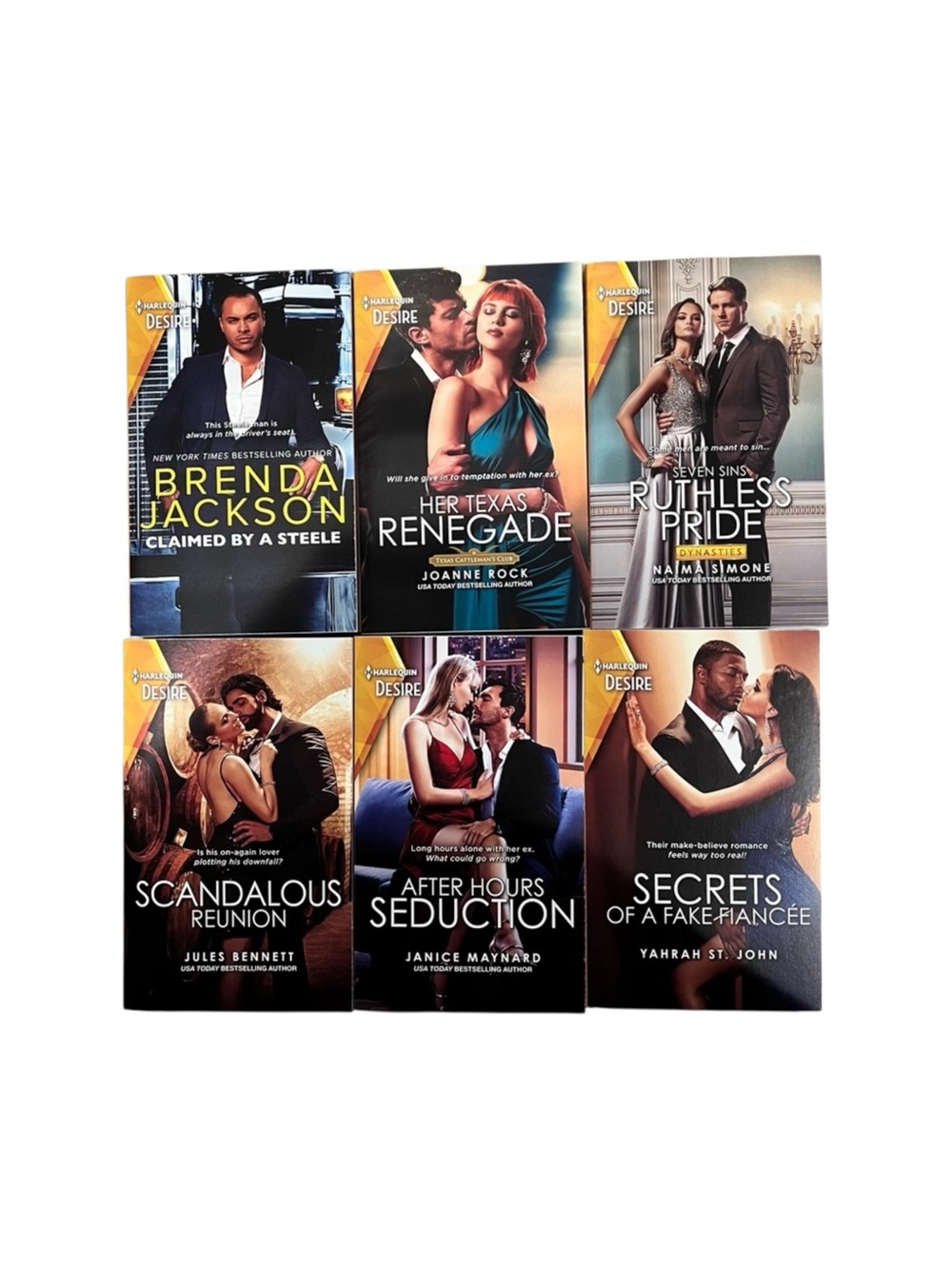6 NWT Harlequin Desire Paperback Romance Novels
